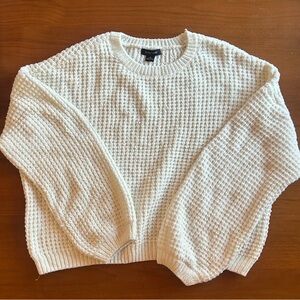 Sanctuary Size XL Cozy White Knit Sweater